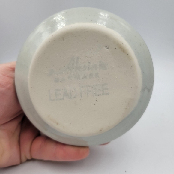 Vintage Small Stoneware Painted Bud Vase - Picture 3 of 5